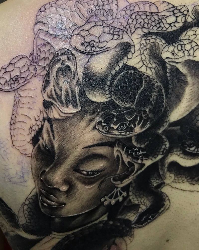 美杜莎纹身图片