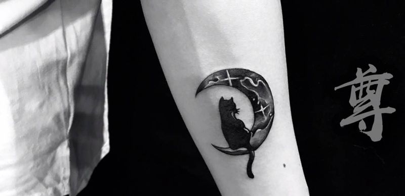 小清新，今日工纹身图片