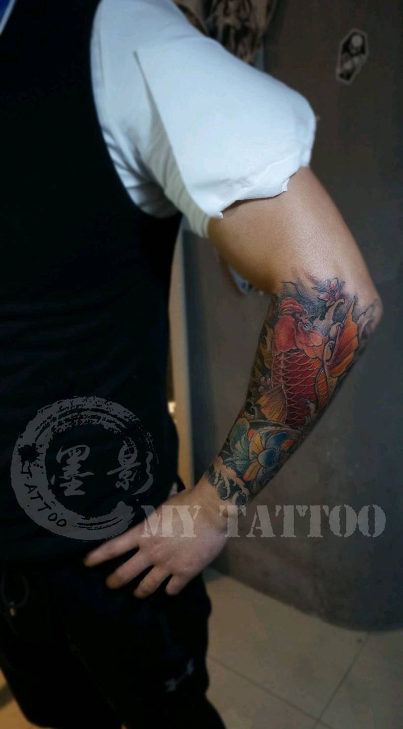 红烧鲤鱼纹身图片