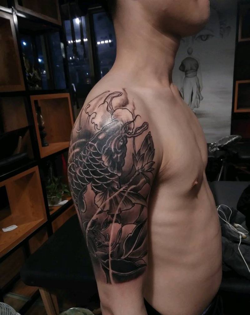 大大大鱼纹身图片