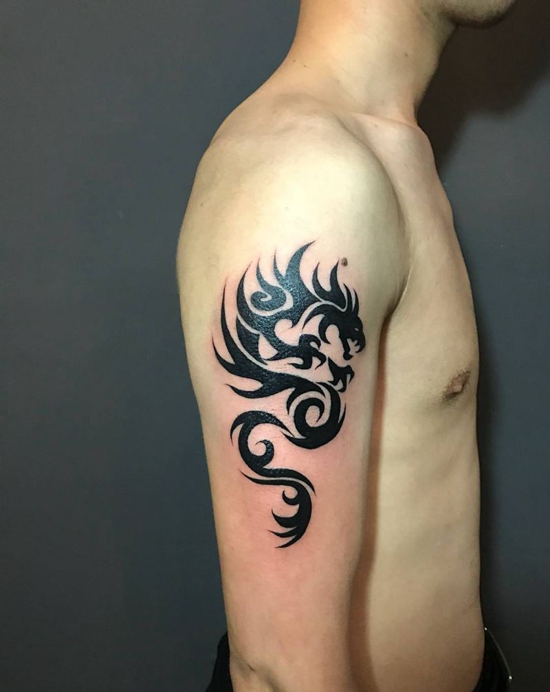 图腾   龙纹身图片