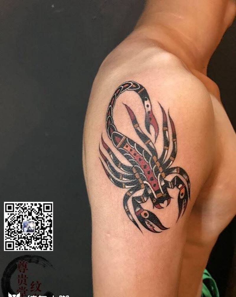蝎子纹身图片