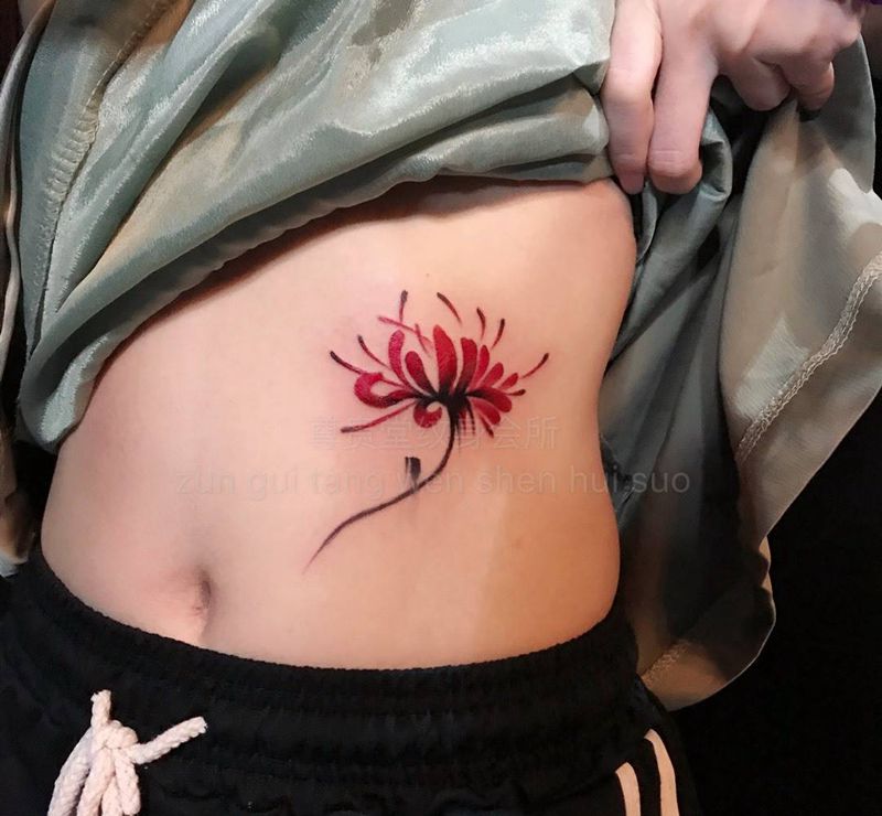 彼岸花纹身图片