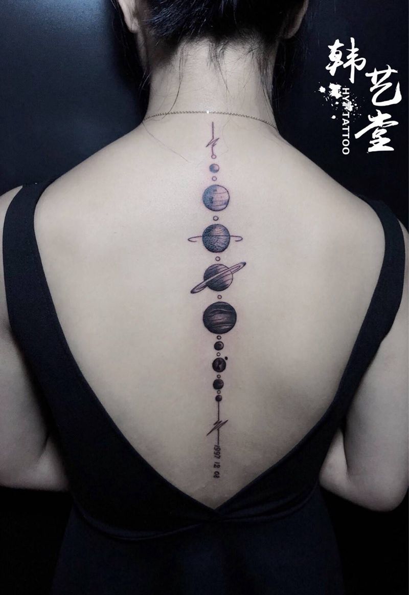 星球纹身图片
