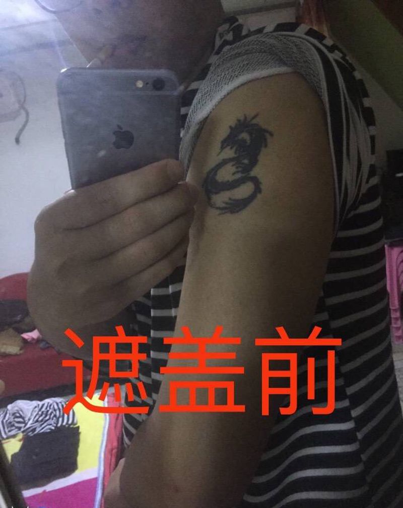 凤凰遮盖旧图纹身图片_成品手臂传统动物原创纹身图案