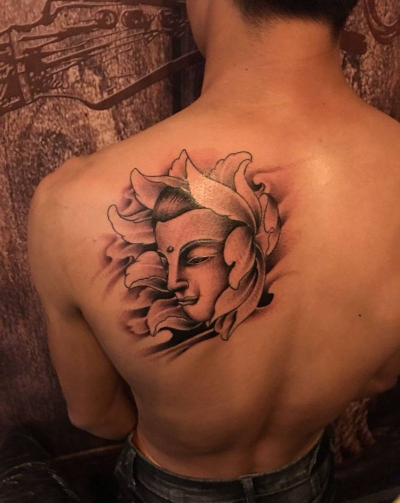 观音头纹身图片