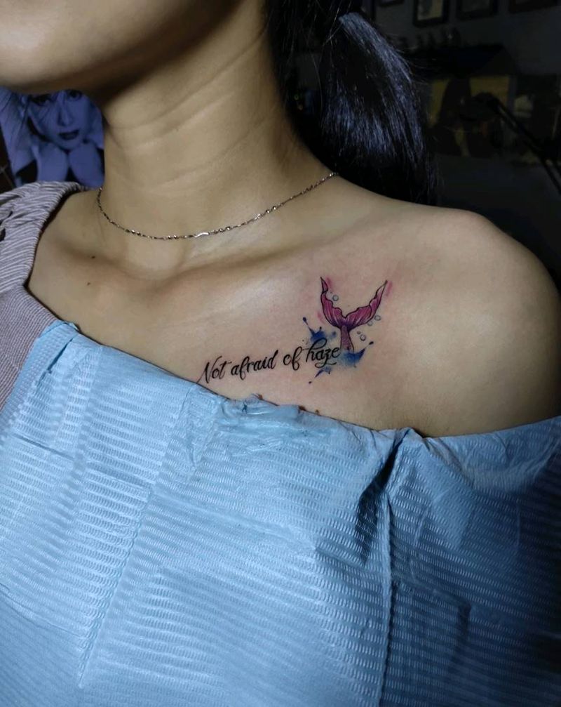 小清新纹身图片_水彩New School纹身图案