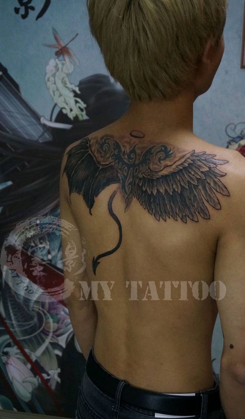 翅膀添加修改纹身图片