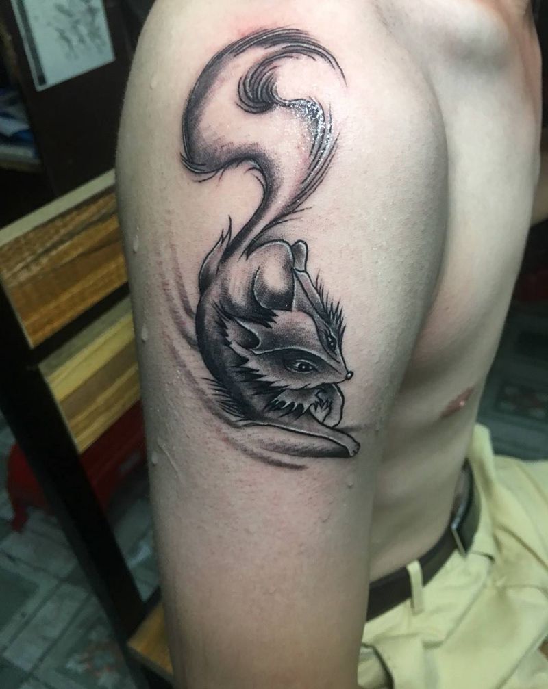 小清新狐狸纹身图片