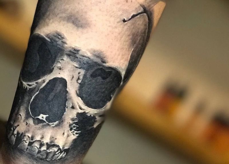 骷髅纹身图片
