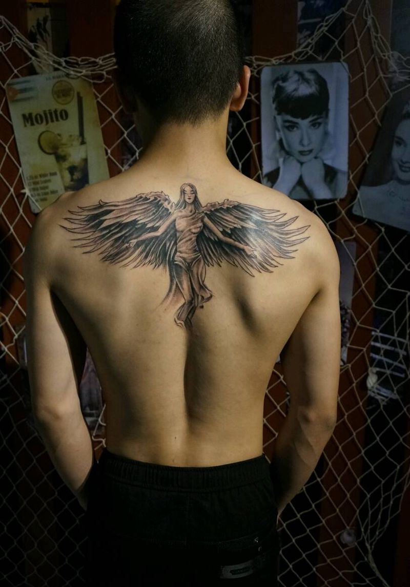天使纹身图片