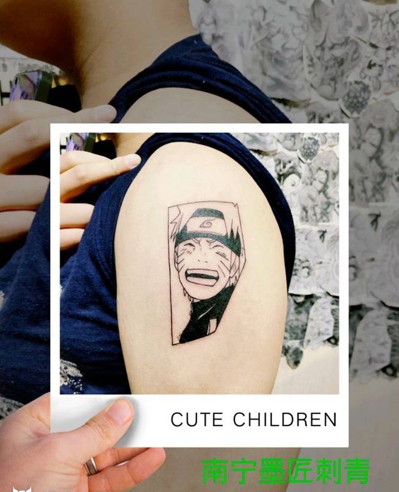 鸣人纹身图片