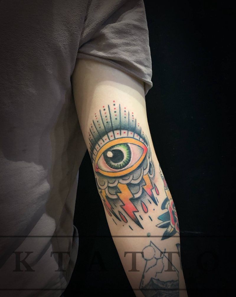 上帝之眼纹身图片_手部纹身图案