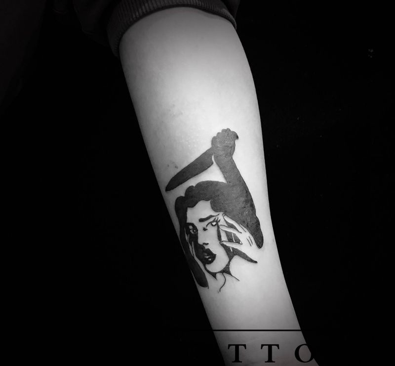 小作纹身图片_肩部手部纹身图案