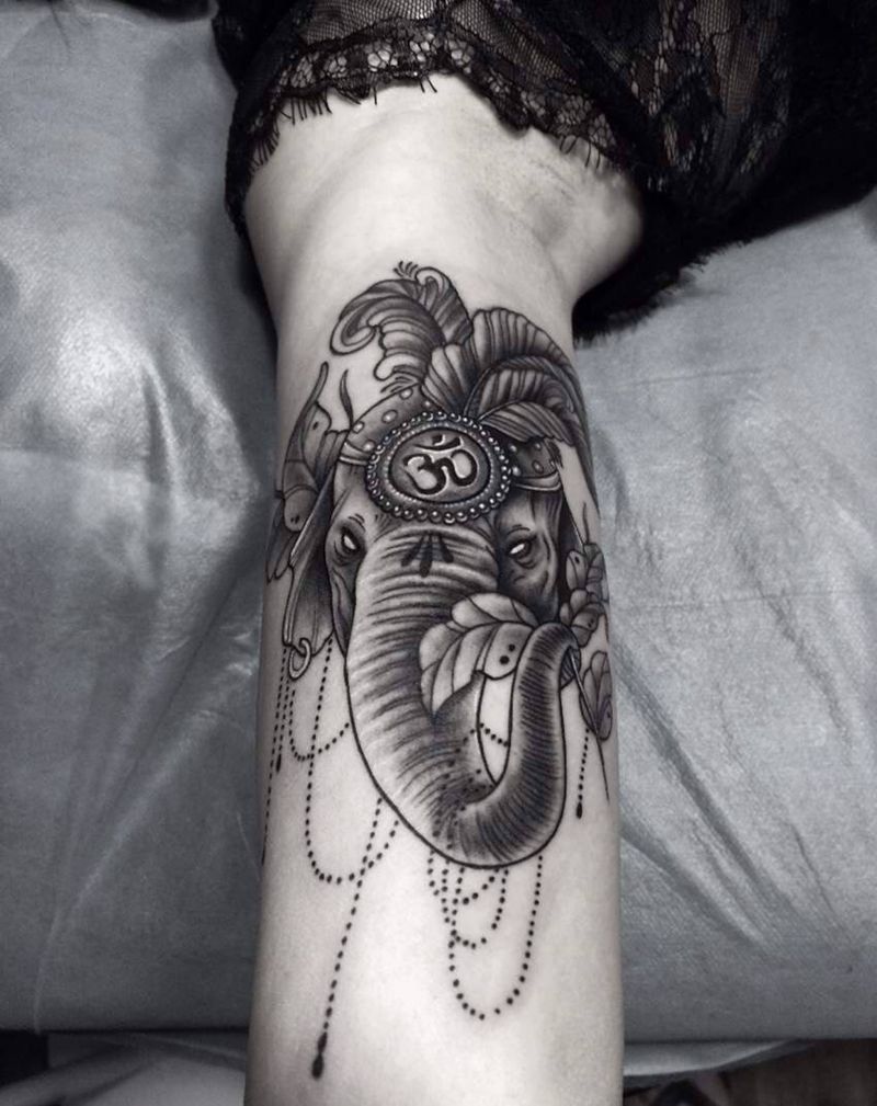 象神纹身图片