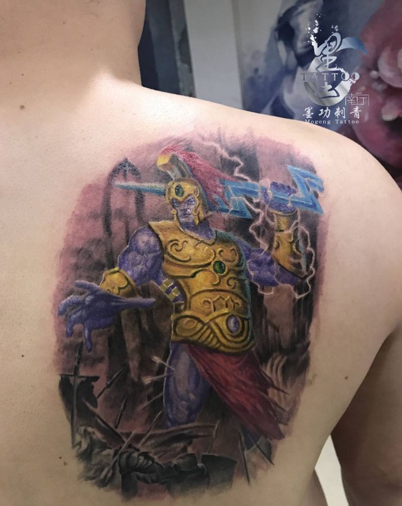 勇士纹身图片