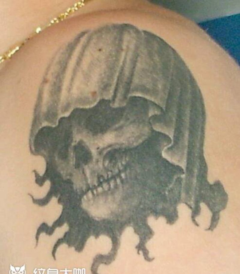 死神纹身图片_成品纹身图案