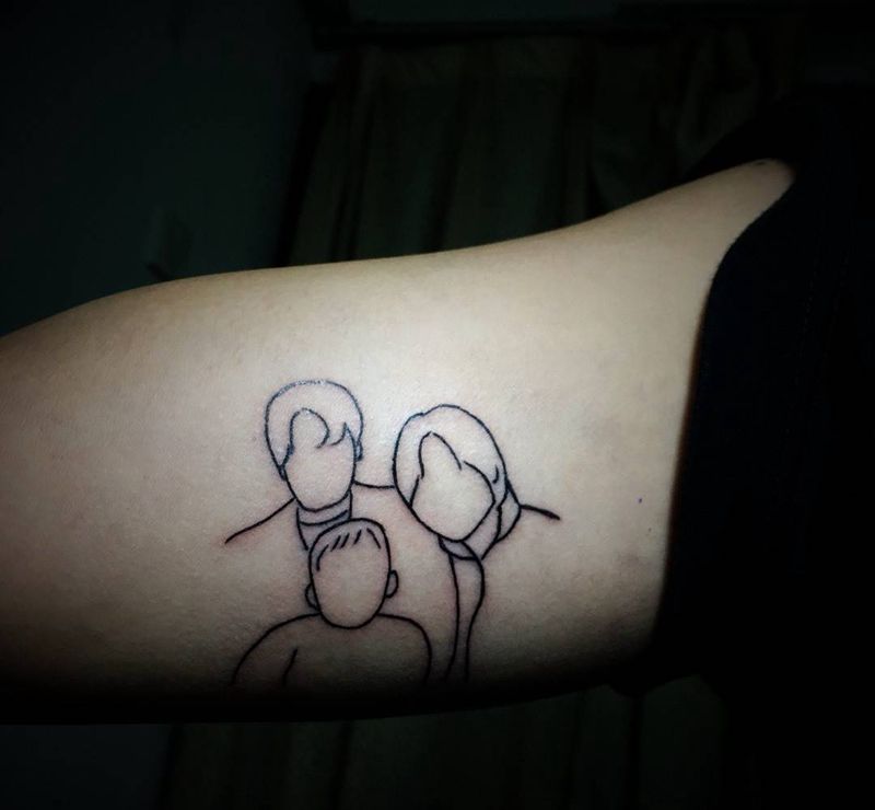 家人纹身图片