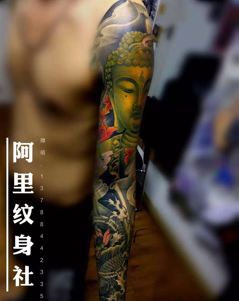 佛纹身图片_成品传统人物宗教纹身图案