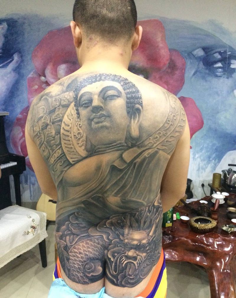 佛纹身图片