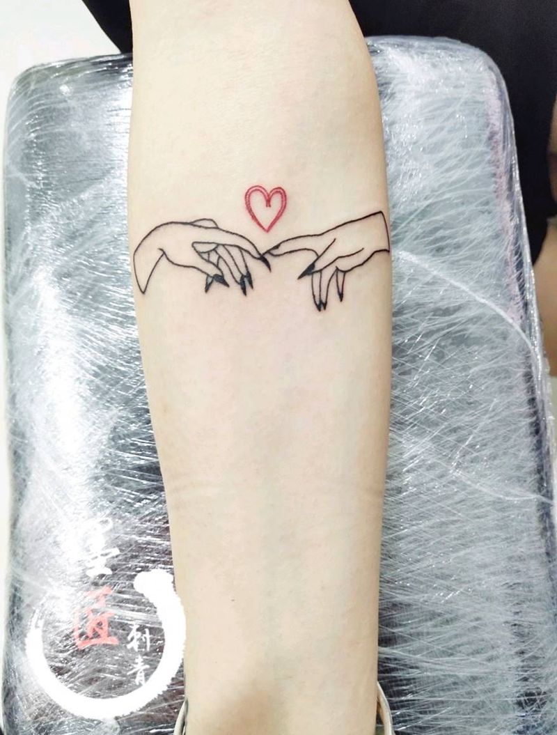 小清新纹身图片_手臂几何纹身图案