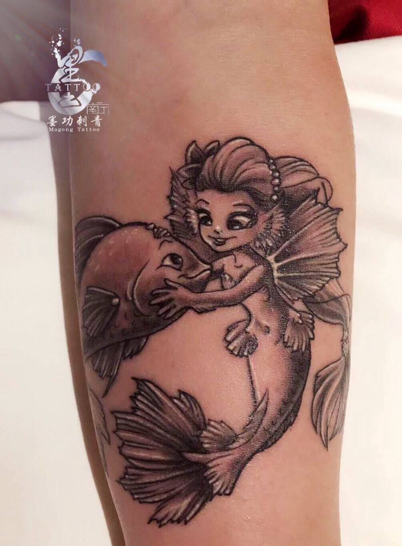 美丽的童话作品纹身图片