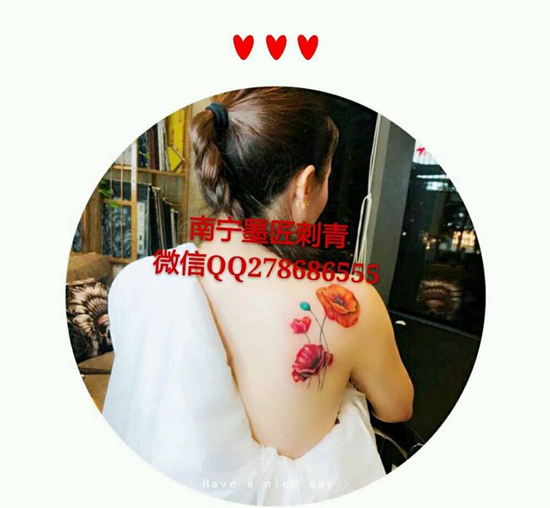 罂粟花纹身图片