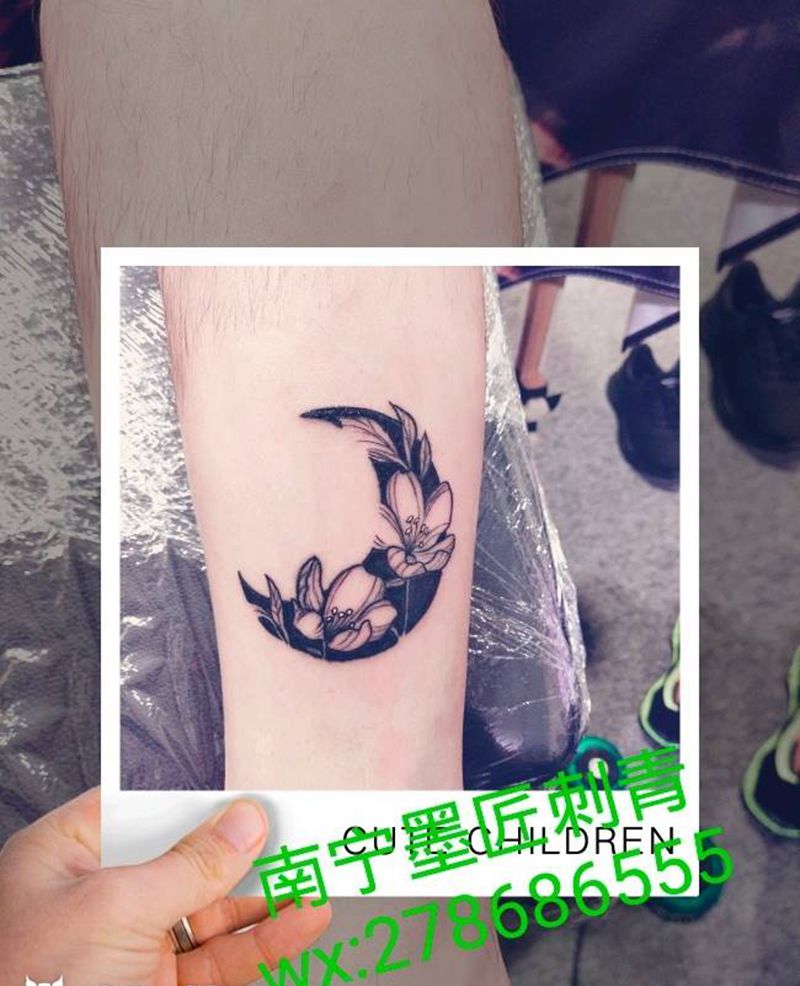 小清新纹身图片_脚部新传统纹身图案