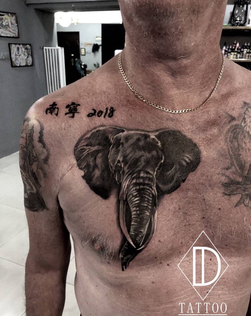 象纹身图片