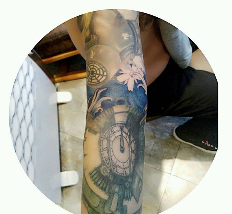 继续补色纹身图片