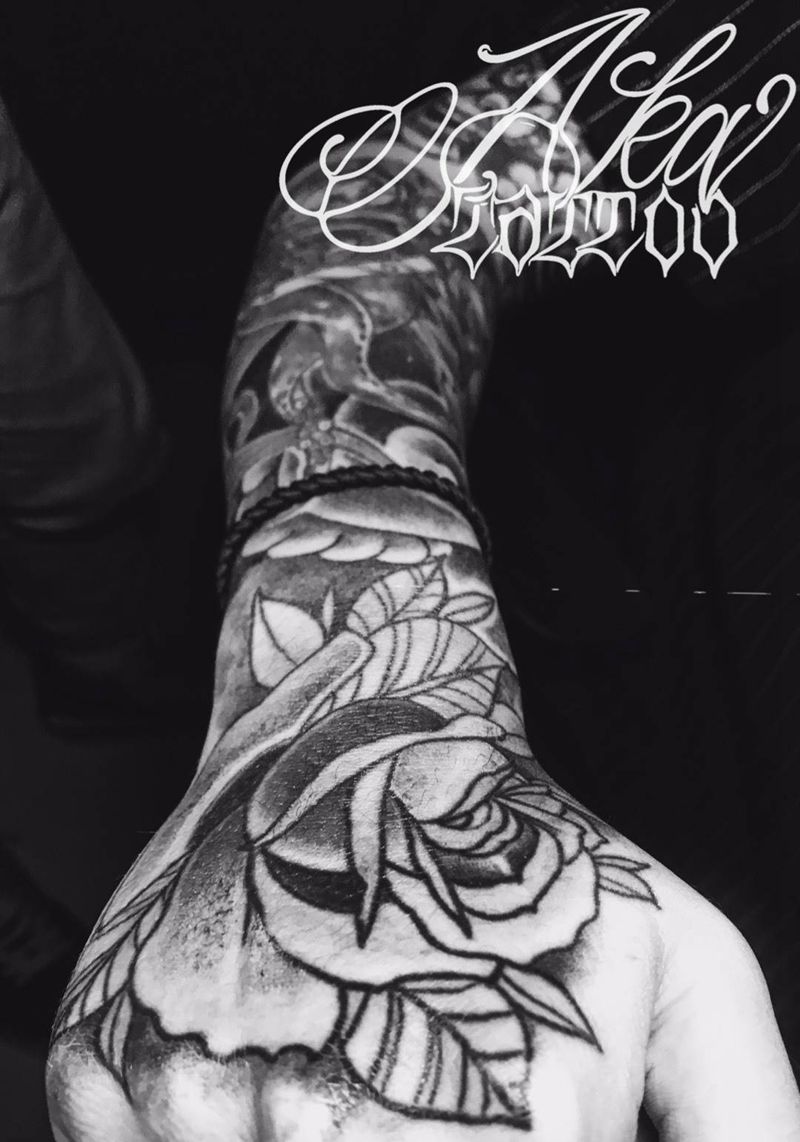 old school花纹身图片