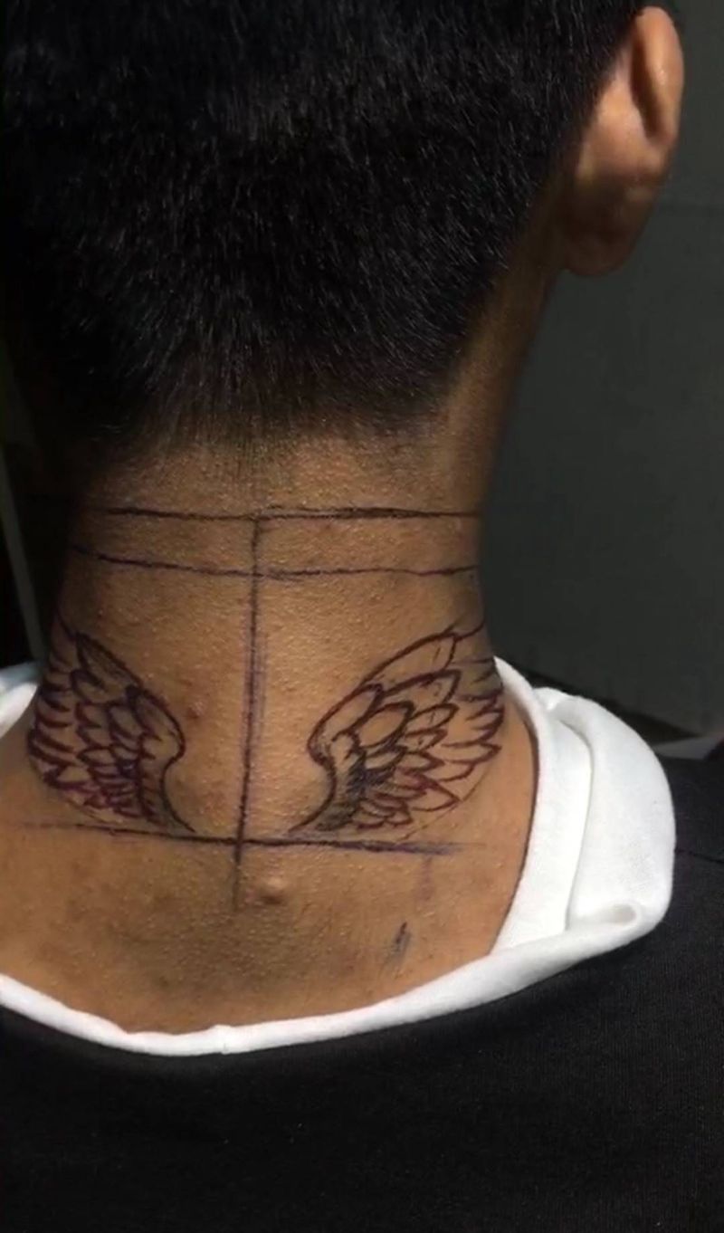 设计小翅膀纹身图片