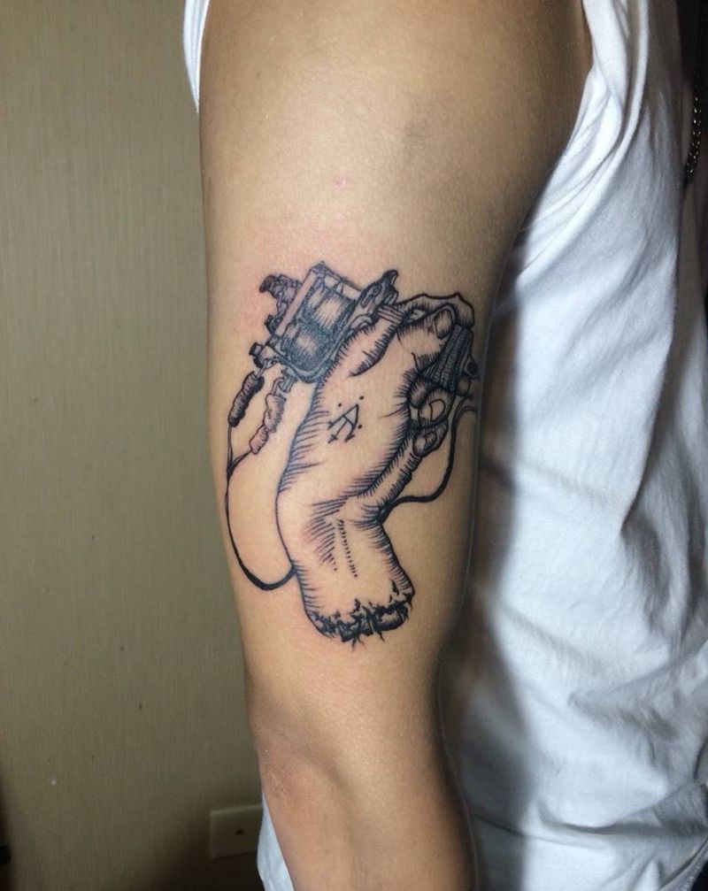 断手也纹身纹身图片
