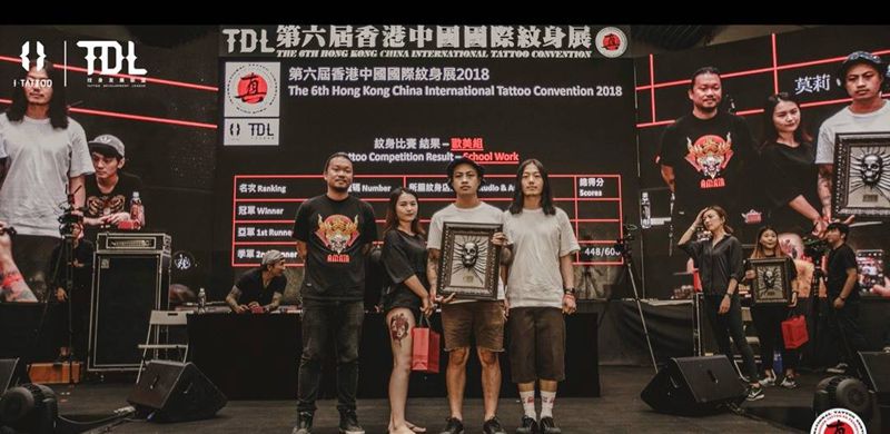 香港国际纹身展欧美组季军纹身图片