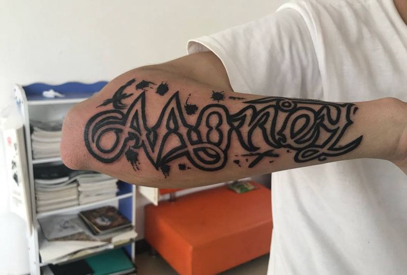 花体涂鸦纹身图片