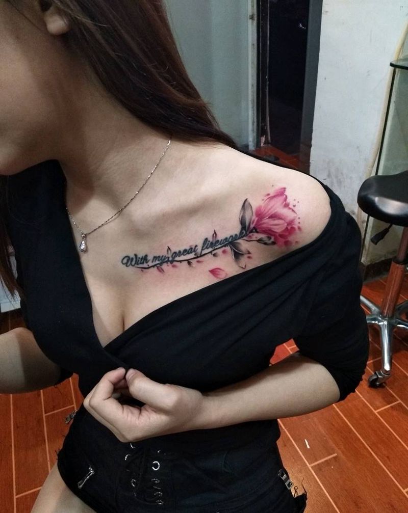 花 （英文不是本人作品）纹身图片