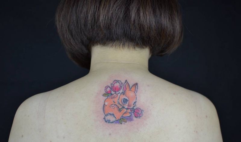 小兔纹身图片