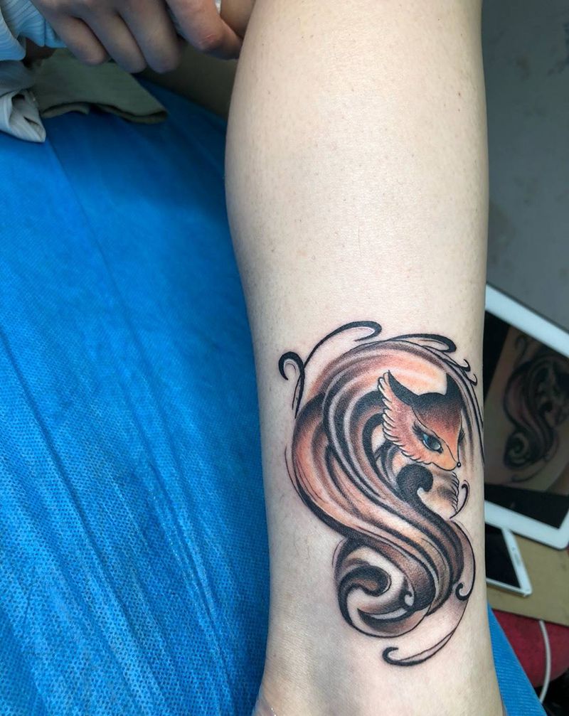 小狐狸纹身图片