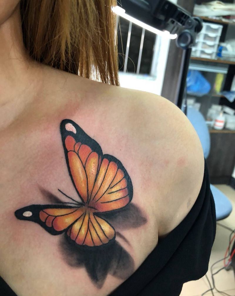 第二个蝴蝶纹身图片