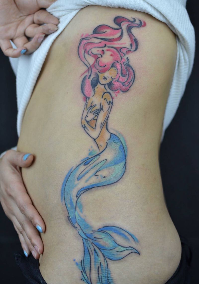 美人鱼纹身图片