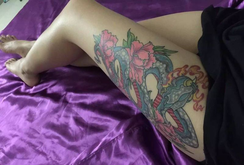 画蛇纹身图片