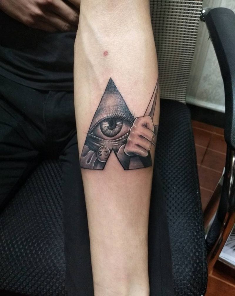 上帝之眼纹身图片