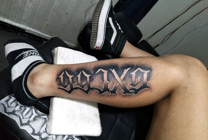 英文设计纹身图片