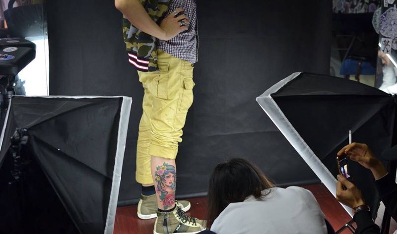 school女纹身图片