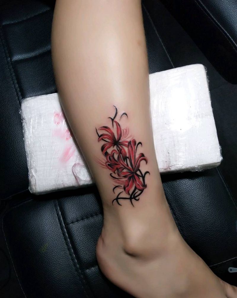 彼岸花纹身图片