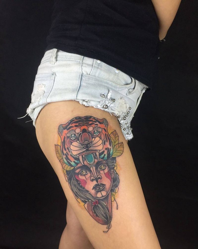 new school纹身图片