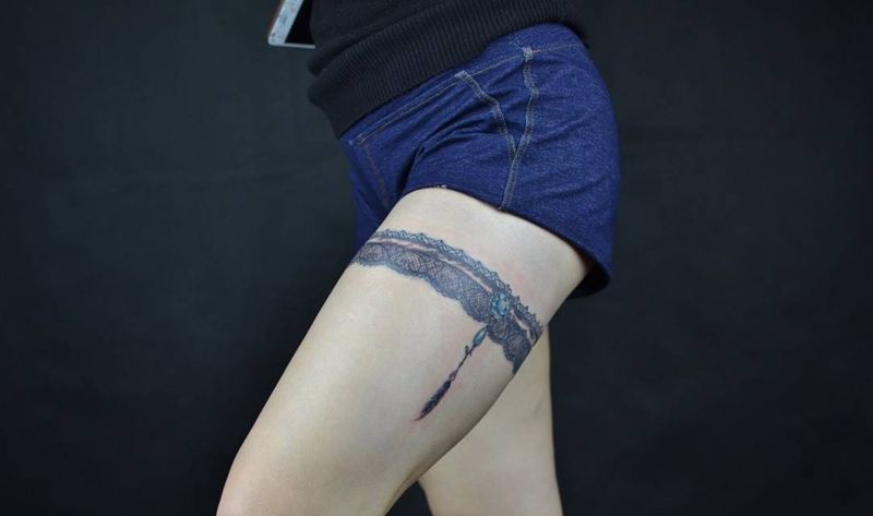 蕾丝纹身图片