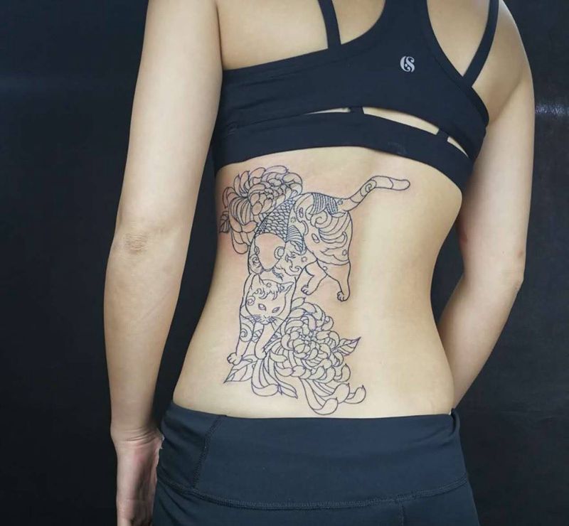 纹身猫纹身图片