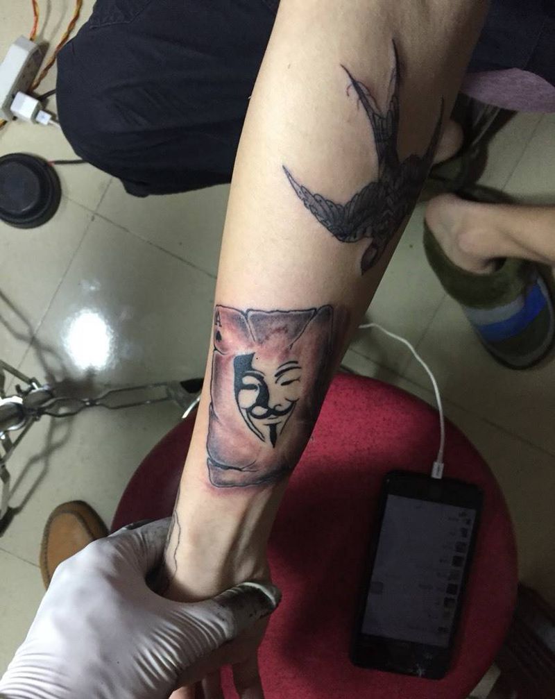 小图两枚纹身图片