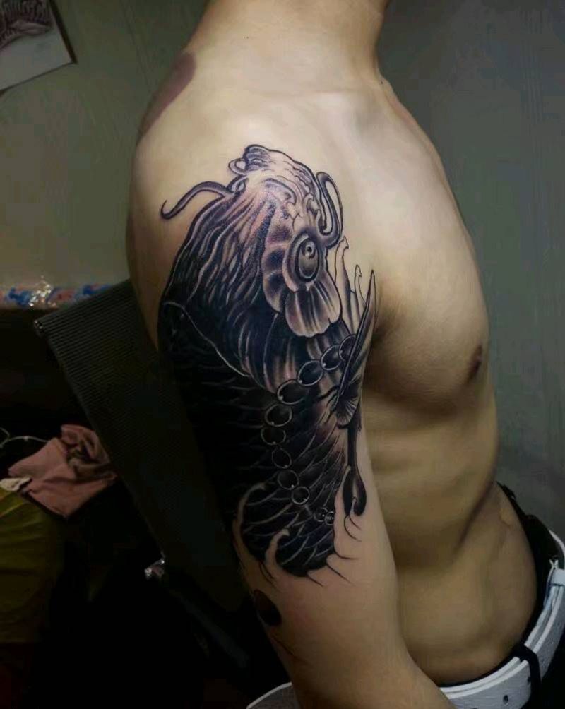 爆力遮盖图腾纹身图片